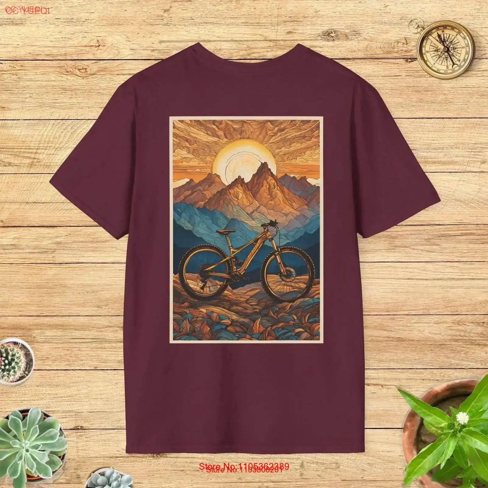 Outdoor Adventure Ideas - T-shirt artistica con montagna e mountain