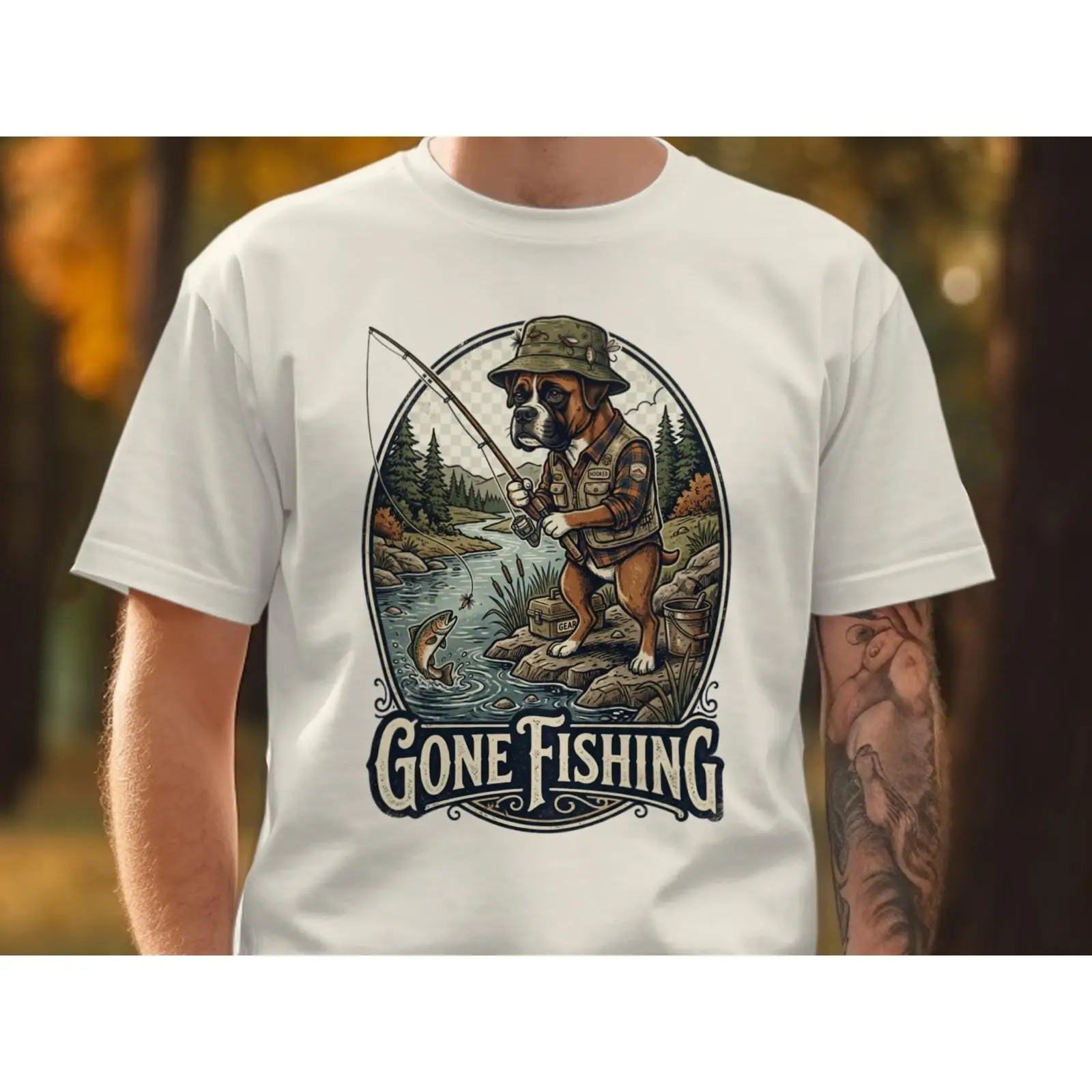 Maglietta 'Gone Fishing' Diver - Outdoor Adventure Ideas recensione e prezzo