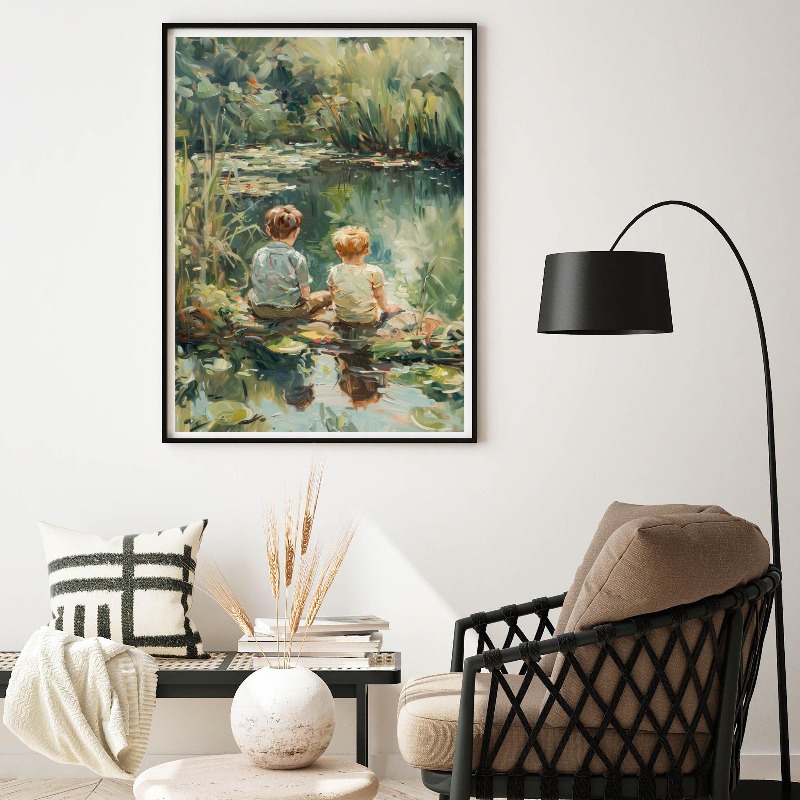 Poster artistico vintage per l - Outdoor Adventure With Kids recensione e prezzo