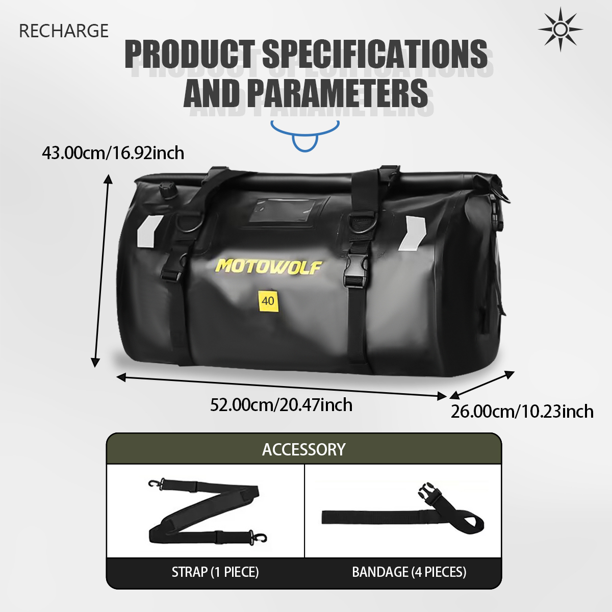 Borsa Impermeabile 40L/66L per - Outdoor Adventure Kayak recensione e prezzo