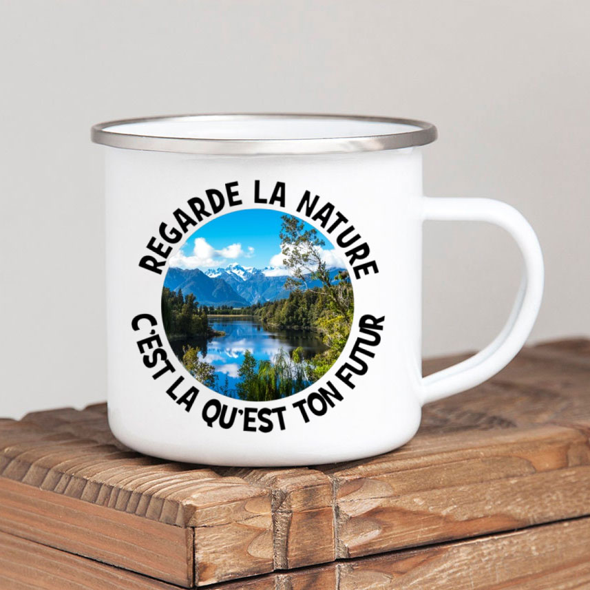 Tazza da caffè smaltata Forest - Outdoor Adventure Ideas recensione e prezzo