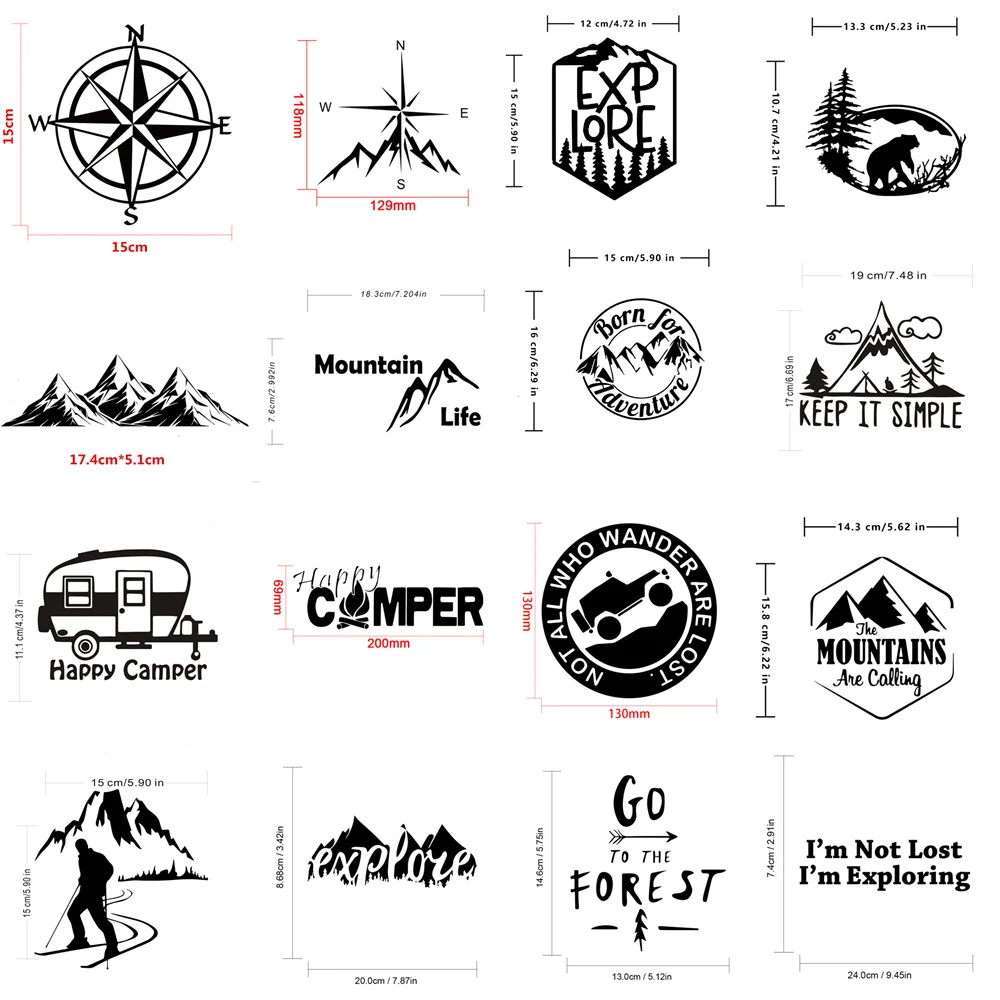 Adesivi per auto avventura cam - Outdoor Adventure Series recensione e prezzo